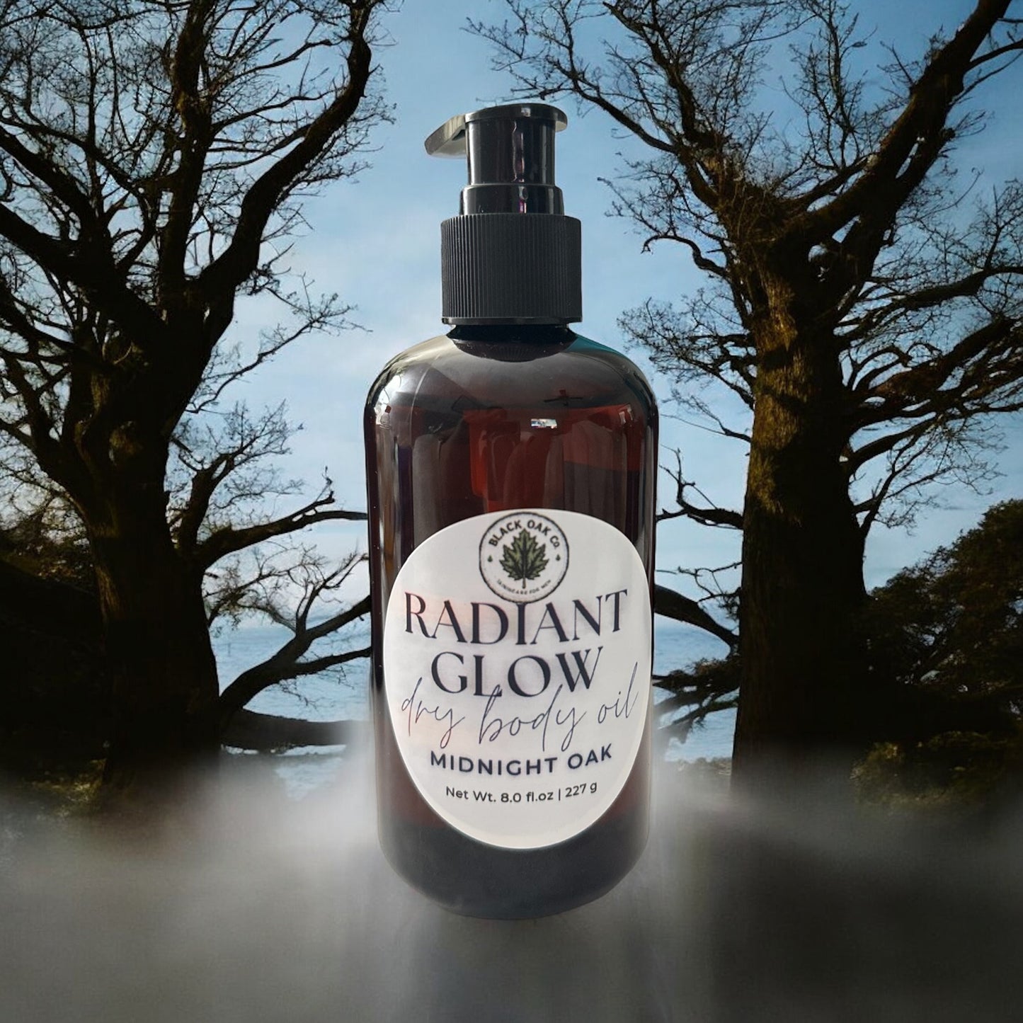 Midnight Oak – Radiant Glow™ Dry Body Oil (Black Oak Co.)