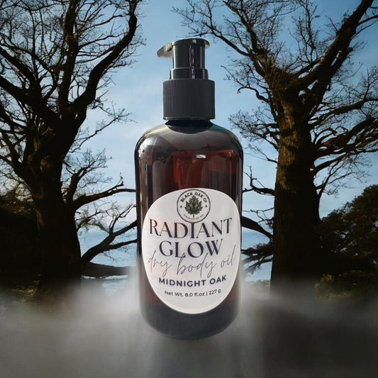 Midnight Oak – Radiant Glow™ Dry Body Oil (Black Oak Co.)